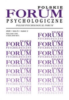 Polskie Forum Psychologiczne tom 25 numer 2