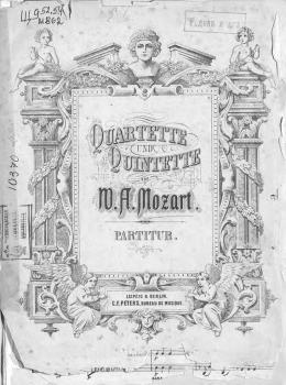 Quartette und Quintette v. W. A. Mozart