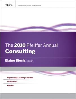 The 2010 Pfeiffer Annual. Consulting
