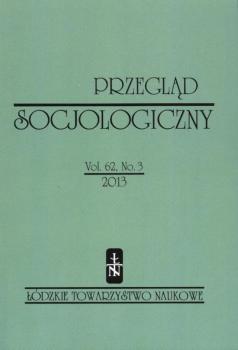 PrzeglÄ…d Socjologiczny t. 62 z. 3/2013