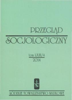 PrzeglÄ…d Socjologiczny t. 63 z. 4/2014