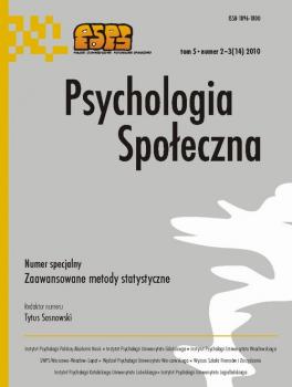 Psychologia SpoÅ‚eczna nr 2-3(14)/2010