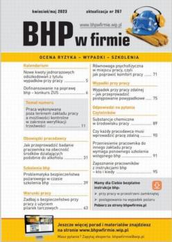 „BHP w firmie” kwiecień/maj 2023