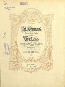 Trios fur Pianoforte, Violine und Violoncell